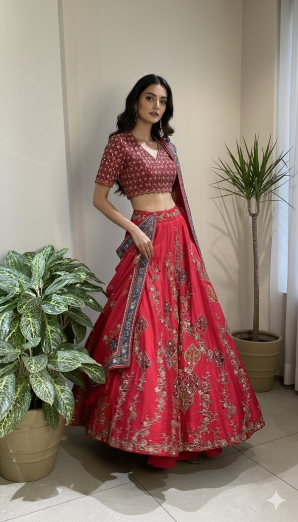 Embroidered Lehenga