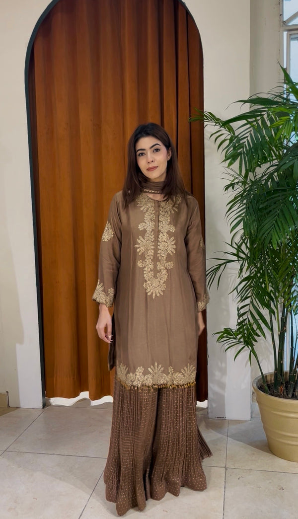 Cocoa Classic Sharara Suit