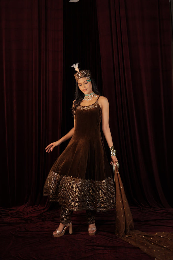 Raza Anarkali Suit Set