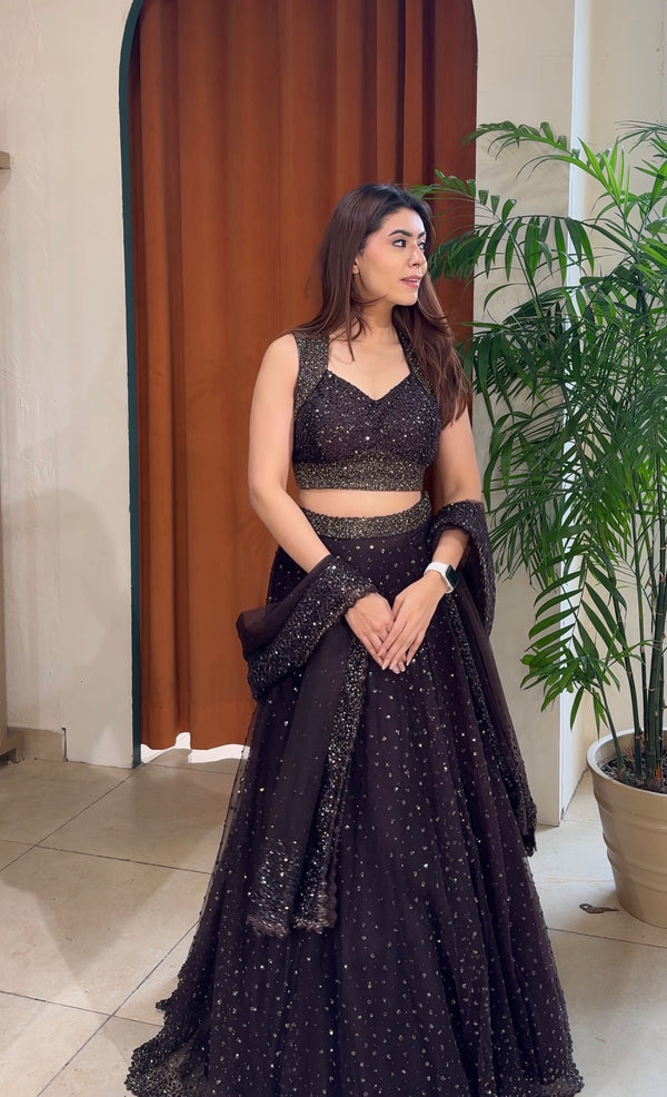 Sequin Midnight Lehenga