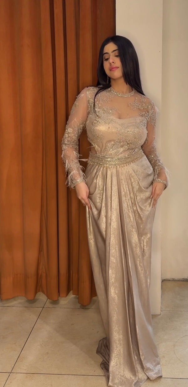 Shimmer Indo western Gown
