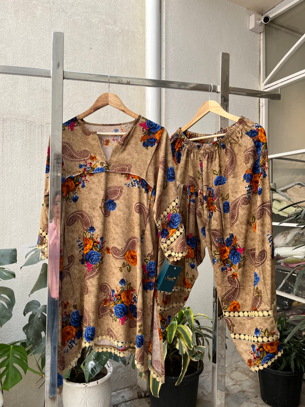 Printed Coord Set With Salwar