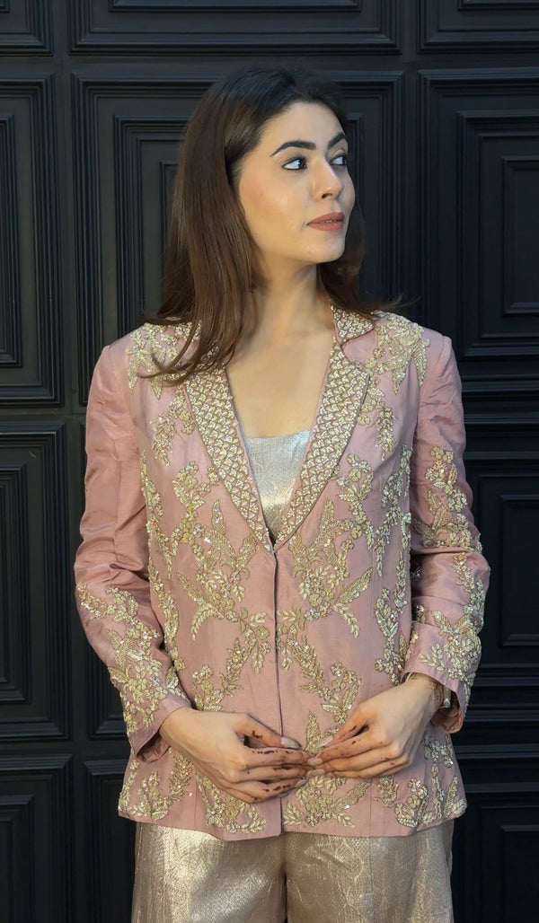 Hand Embroidered Co ord Set