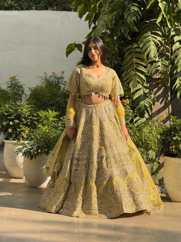 Mirror Work Lehenga Set