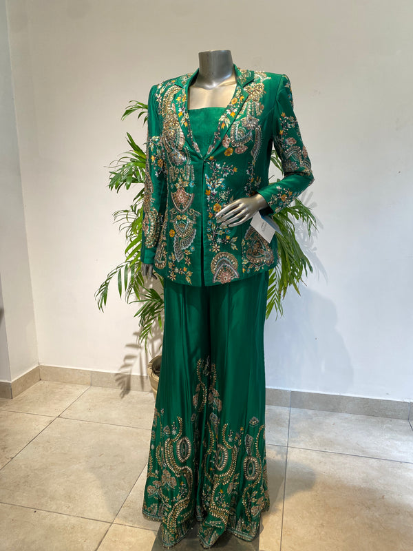 Printed blazer with sharara