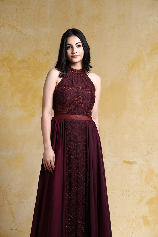 Halter Neck Gown