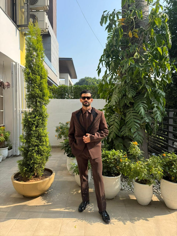 Brown Formal Tuxedo Suit